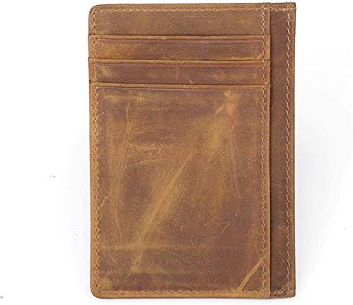 ChengYi - Cartera para Hombre Marrón marrón