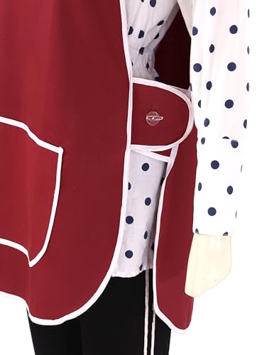 LINEN CLOSET Womens Tabards with Pockets for Men Ladies Cleaning Catering Chef Kitchen Aprons Unisex Hygea Tabard Apron Work Tabards - Image 4