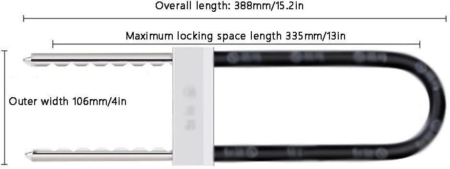 Heavy Locks Bicycle Lock Sliding Door Store Door Lock Bicycle Lock Glass Door Long U-Shaped Lock Suitable for Bikes and Motorcycles U-Locks for Bicycles