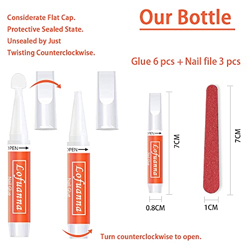 Lofuanna LOFUANNA-1 6Pcs Strong Nail Glue thumb #1