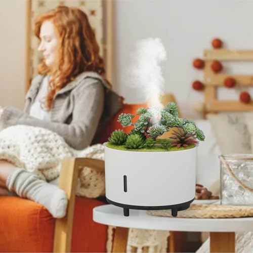 Miniatura 2 de Humidificador de plantas de simulación, 6.8 fl oz de aire silencioso humidificador de apagado automático, mini humidificador portátil para