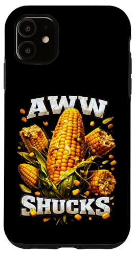 Carcasa para iPhone 11 Divertido Aww Shucks Bootleg Meme Corn Juego de Palabras Papá Broma