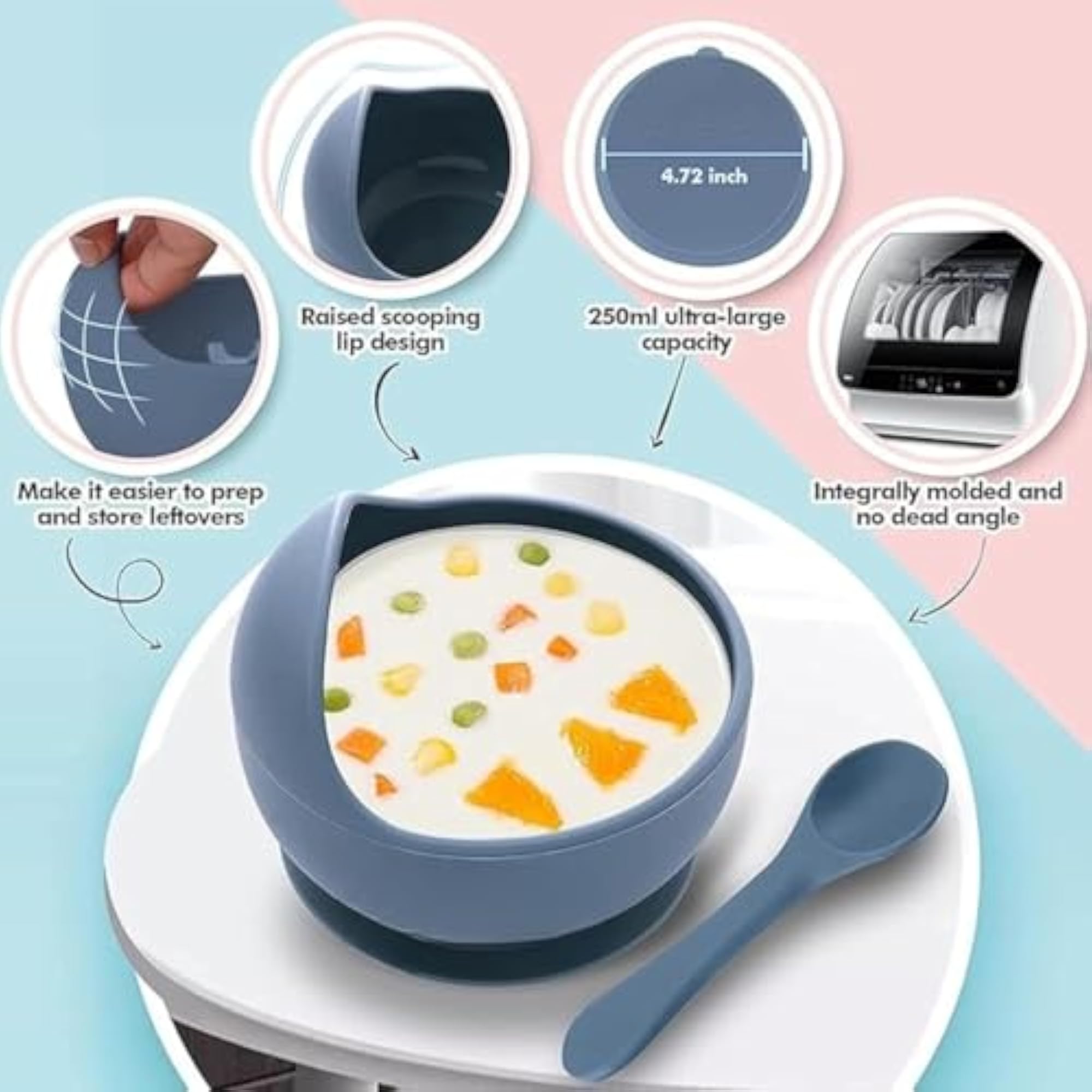 Silicone Suction Bowl Set for Babies and Toddlers