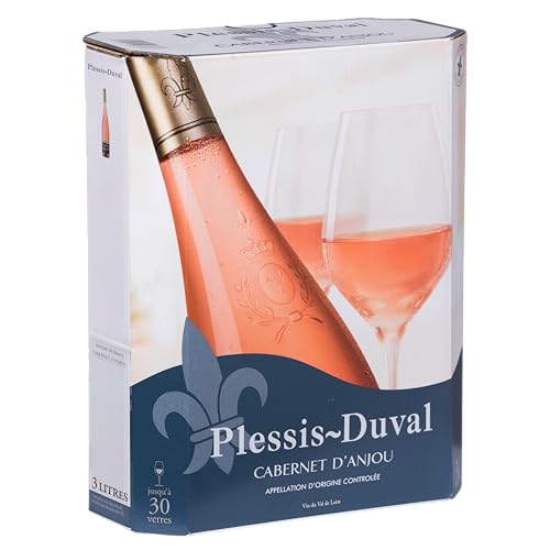 PLESSIS-DUVAL (3 L) - DOP Cabernet d'Anjou - Vino Rosado - Bag in Box 3 L - Varietal: Cabernet Franc