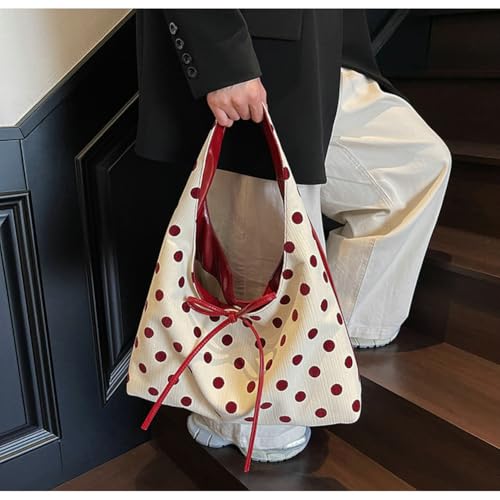 Bolso Hobo Slouchy de Lunares para Mujer 2025 miniatura 3