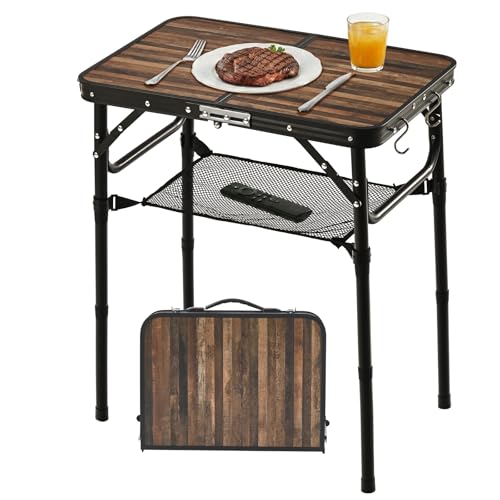 Image of Folding TV Dinner Tray Table, Adjustable Height Sofa Snack Table