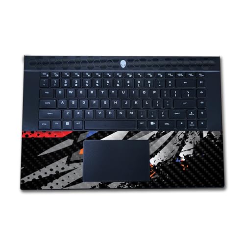 Image of Carbon Fiber Laptop Skin Compatible with Alienware M16 R2 (2024) - Blade Fan - Premium 3M Vinyl Protective Wrap Decal Cover - Easy to Apply | Crafted in The USA by MightySkins