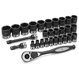 Grey Pneumatic Corp - 1/2 Dr. 29Pc Metric Duo-Socket Set - 6 Pt. (82629M)