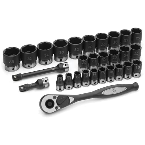 Grey Pneumatic Corp - 1/2 Dr. 29Pc Metric Duo-Socket Set - 6 Pt. (82629M)
