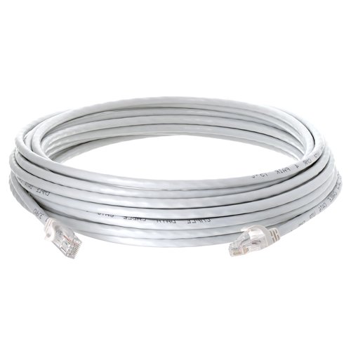 Cable de red Cmple Cat6 Ethernet 25 ft blanco miniatura 1