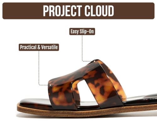 Image of Project Cloud 100% Genuine Leather Sandals Women Flats For Women (Jannel)