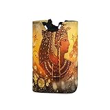 Linomo Uralt Ägyptisch Wäschekorb Wasserdichter faltbar Wäschesack Kleiderkorb zur Aufbewahrung von Kleidung Kinderspielzeug in Haus, Schlafzimmer, Bad, Büro