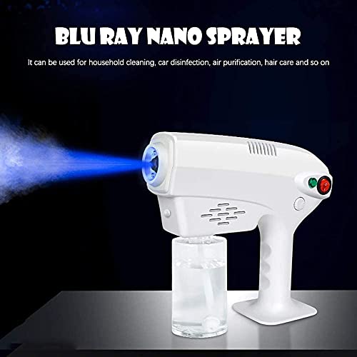 TOPNIU Draagbare desinfectie spuitpistool blauw licht Nano stoomspuitpistool, 500ml elektrische sproeier, draadloze desinfectie sterilisatie spuitbus voor buiten/binnen - Image 4