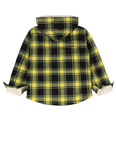 Image of ZENTHACE Boys Sherpa Fleece Lined Flannel Jacket