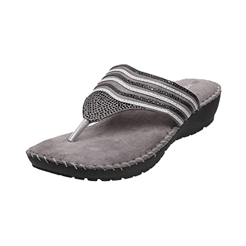 Image of Metro Women's Faux Leather Thong Strap Comfy Fashion Sandals