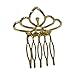 Fityle Small Crown Mini Tiara with Comb Hair Clip Rhinestone Wedding Pageant Banquet Prom Party Costume Prop - Rose Gold, 4.7 x 4.3 x 3 cm