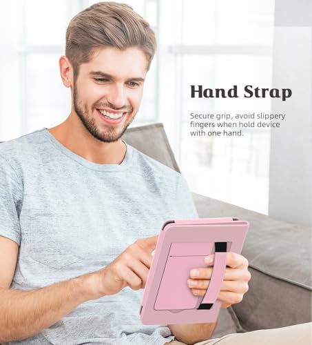 Image of MoKo Case Fits All-New 6 inch E-Reader(11th Generation, 2024 /2022)(10 /8th Gen,2019 /2016),Ultra Lightweight PU Shell Cover with Auto Wake /Sleep for Ebook 2024,Not for Kobo Aura 2 /Remarkable, Pink