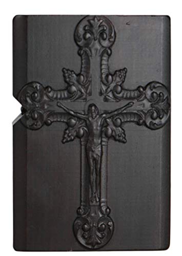 Generic Natürliches Ebenholz schwarzes Holz geschnitztes Feuerzeug Außengehäuse für Zippo Einsatz Kit (Jesus und Kreuz… – Bild 3