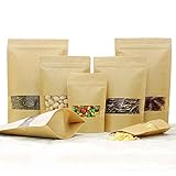 tee verpackung papier Built in klarem Fenster, Reißverschluss und Tränenkerbe. Beutel eignen sich hervorragend zum Verpacken und Anzeigen von Produkten.