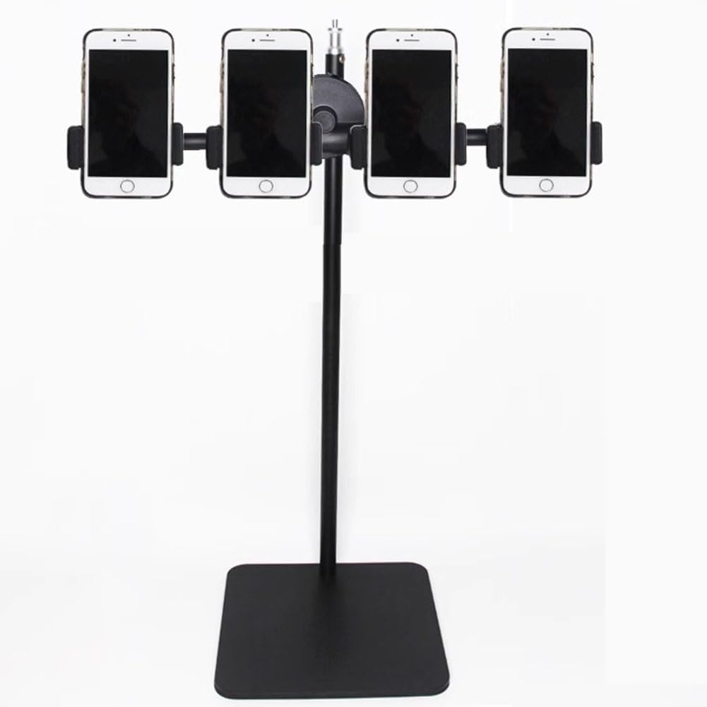 exproyzk Supporto per Il Controllo di Gruppo dei telefoni cellulari Supporto per Telefono Cellulare Regolabile Supporto per Telefono da Tavolo Portatile per videoconferenze, Live Streaming(4)