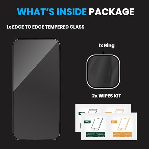 Image of FIRST MART Tempered Glass for Oneplus Nord CE 6 5G with Silver Camera Ring Guard & Installation Kit | HD Clear Edge-to-Edge Screen Protector, Scratch Resistant, Case-Friendly | Pack of 1