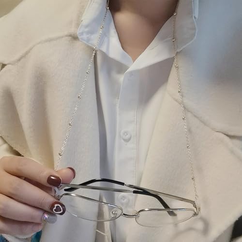 Image of Eyeglass Chain for Women Stylish,Stainless Steel Glasses Strap for Men Women,Eye Glasses Holders Around Neck