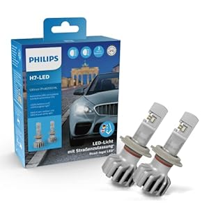 Philips Ultinon Pro6000 H7-LED Scheinwerferlampe mit Straßenzulassung, +230% helleres Licht
