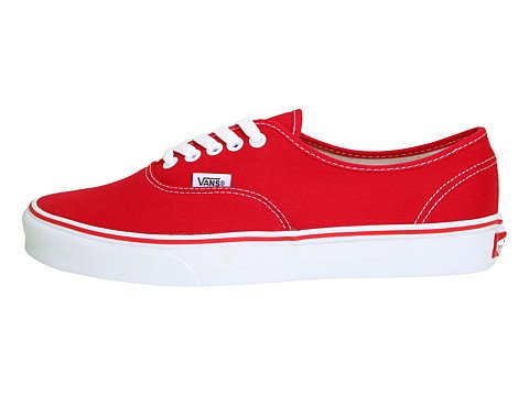 Vans Vans Unisex Authentic Trainers Skate Shoes Red 9 B(M) US Women / 7.5 D(M) US Men