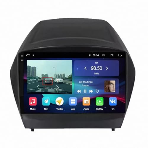 Navegador GPS con pantalla HD Carplay y cámara trasera para Citroen C-Elysee de 4 núcleos