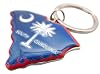 Westmon Works South Carolina Charm Keychain Elegant Metal Key Chain Ring with State Map and Palmetto #3