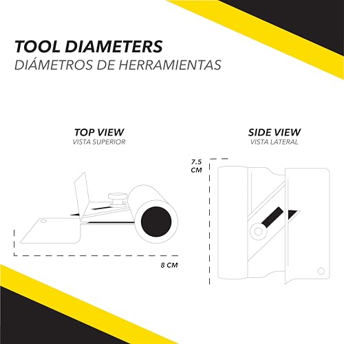 Image of ToolPro Shadowline Cutter - Stainless Steel Reveal and Shadow-Line Trim Tool for Drywall L-Bead and Finished Ceiling Edges