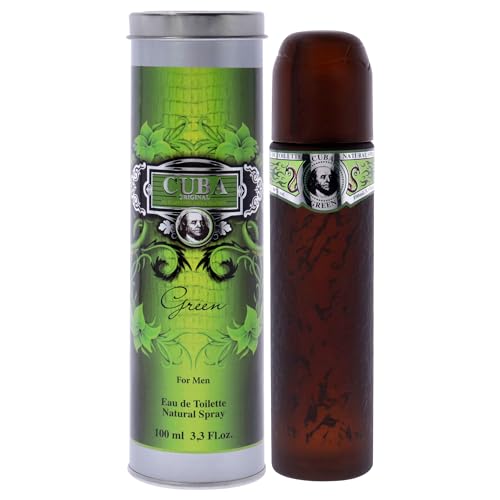 Cuba 5425017736264 Green By Cuba For Men 3.3 Oz Eau De Toilette Spray cover
