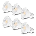 FTL GU10 LED Bulbs Dimmable 3000K Warm White 6W 600LM, 60W Halogen Replacement, 40 Degree Spot Track Light Bulbs, Recessed Ceiling Light Bulb, 6-Pack