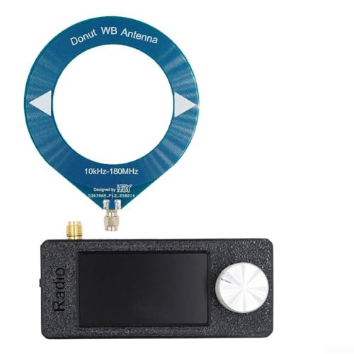 Sawhamale SI4732   Radio de bolsillo con pantalla IPS a color de 1.9 pulgadas y control ESP32 S3, soporta LSB AM FM SW VHF 800 mAh antena de bucle de carga de batería para Mini Ra