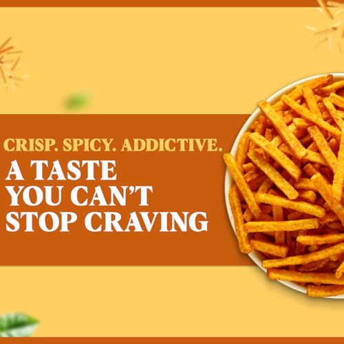 Image of Masala Aloo Laccha | Panchhi Aloo lacha | Agra Special Namkeen | Indian Snacks Spicy tangy & Tasty Namkeen | Panchhi namkeen (200 gm) Pack of 1