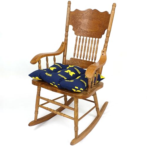 Image of College Covers Everything Comfy Michigan Wolverines Rocker Pad - Chair Cushion
