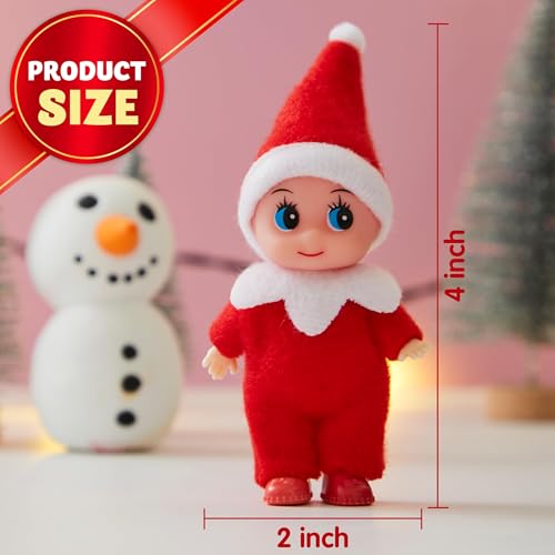 Conjunto de 3 Muñecos Elfo Tiny Navidad miniatura 5