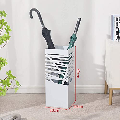 Support de parapluie blanc à grande capacité et évidé pour maison et hôtel - 3