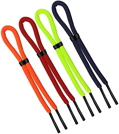 AIEX 4 Pcs 26 inch Floating Sunglasses Strap Adjustable Sunglasses Retainer Anti-Lost Eyeglass Straps for Water Sports Boating Kayaking Surfing Men Women
