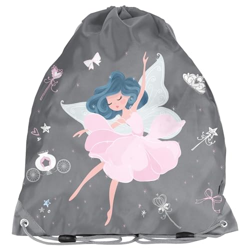 PASO Kinder Turnbeutel Sportbeutel 36x32 cm - Ballerina