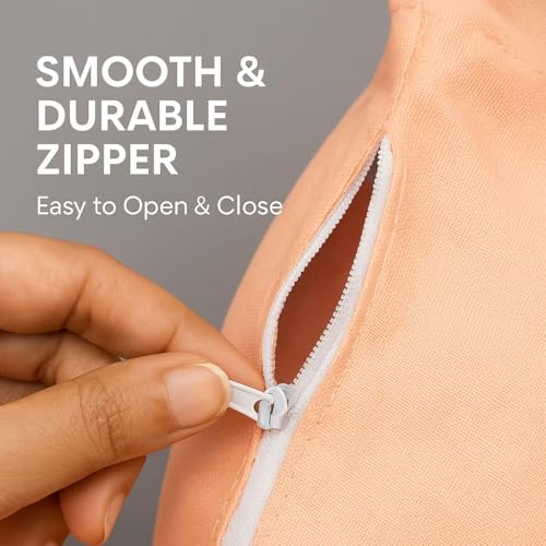 Image of Premium Cotton Jaap Mala Bag with Zipper Pocket & Shoulder Strap | Soft Fabric Chanting Bag for Meditation, Japa & Bhakti Use | (Available in White, Peach & Yellow)