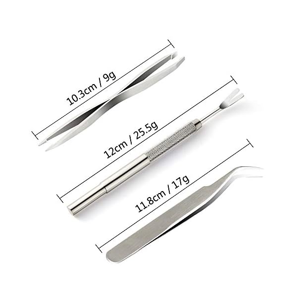 FEPITO 4 Pcs Stainless Steel Tick Remover Tool Set Pet Dogs Cats Ticks Remover Kit Including 1 PCS Tick Removal Tweezers 1 PCS Sharp Rake and 1 PCS Two Clips FEPITO 4 Pcs Stainless Steel Tick Remover Tool Set Pet Dogs Cats Ticks Remover Kit Including 1 PCS Tick Removal Tweezers 1 PCS Sharp Rake and 1 PCS Two Clips