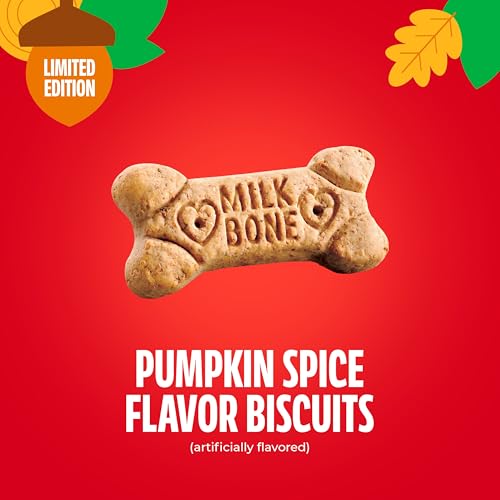 Image of Milk-Bone Pup-kin Spice Biscuits, Pumpkin Spice Artificially Flavored Dog Treats, 8 Oz. Bag
