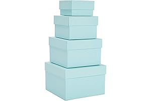 Teal Gift Box Nesting Gift Boxes by Stockroom Plus