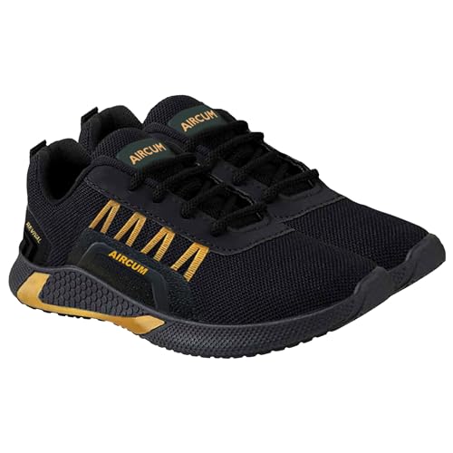 Image of Shoes Black, Gold Top Trending Men's Sport Shoes