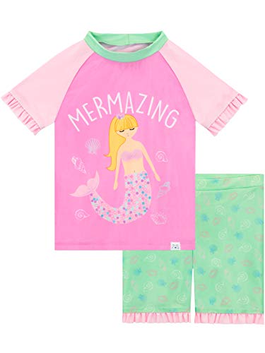 Harry Bear Bañador de Dos Piezas para niña Sirena Rosa 3-4 Años