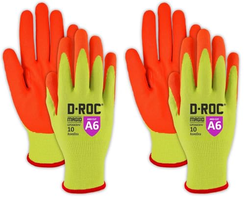 Image of MAGID D-ROC AeroDex ANSI A6 VersaTek Grip Coated Work Glove, 1 Pairs, Size 6 /XS (GPD683) (Pack of 2)