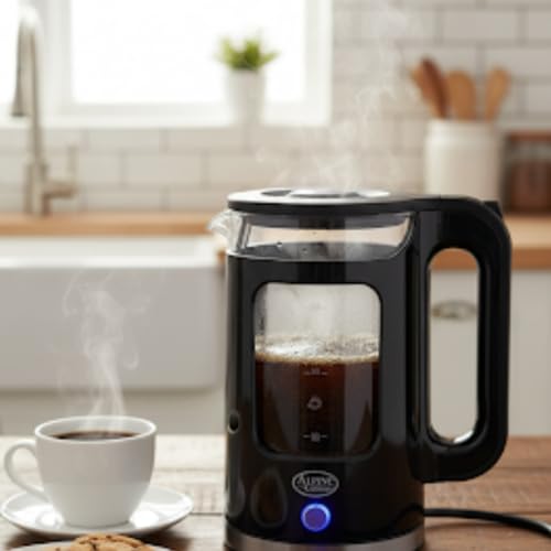Hervidor eléctrico de vidrio Alpine Cuisine 1.7L negro miniatura 5