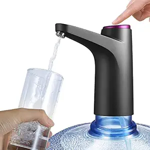 WAZDORF Universal Automatic Water Dispenser Pump, Portable Automatic Drinking Water Bottle Pump for Universal with USB Electric Charging and Automatic Off Switch for Home, Office, Outdoor Etc (Multi)