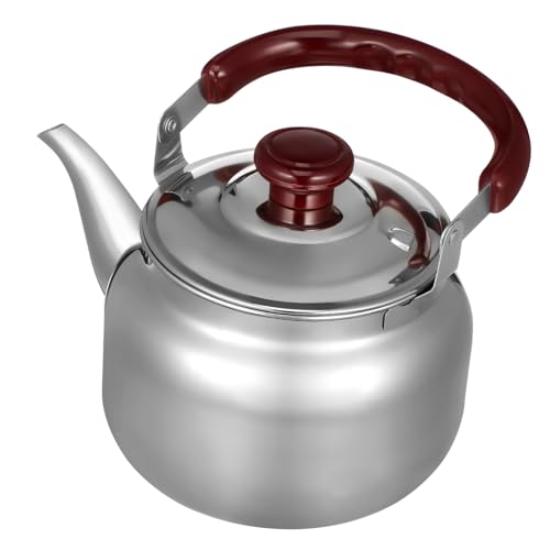 VERDANVERSE Tetera Silbante De Acero Inoxidable 1000 Ml Asa, Hervidor De Agua Resistente Al Calor Para Cocina De Inducción y Gas, Uso Doméstico y Oficina